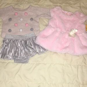 0-3 mo. baby girl outfits(listing is for both)BNWT